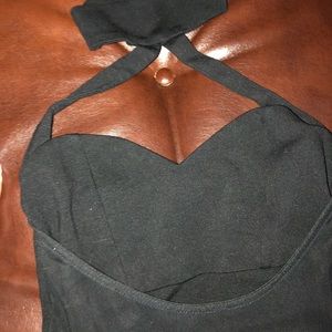 Turtleneck cutout midi XS